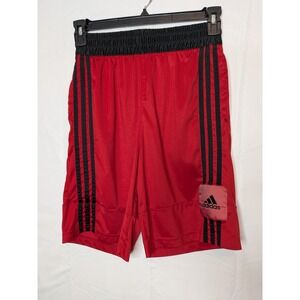 Adidas 3G Speed Dazzle Basketball Club Jersey Shorts Red Black Stripe Medium Med